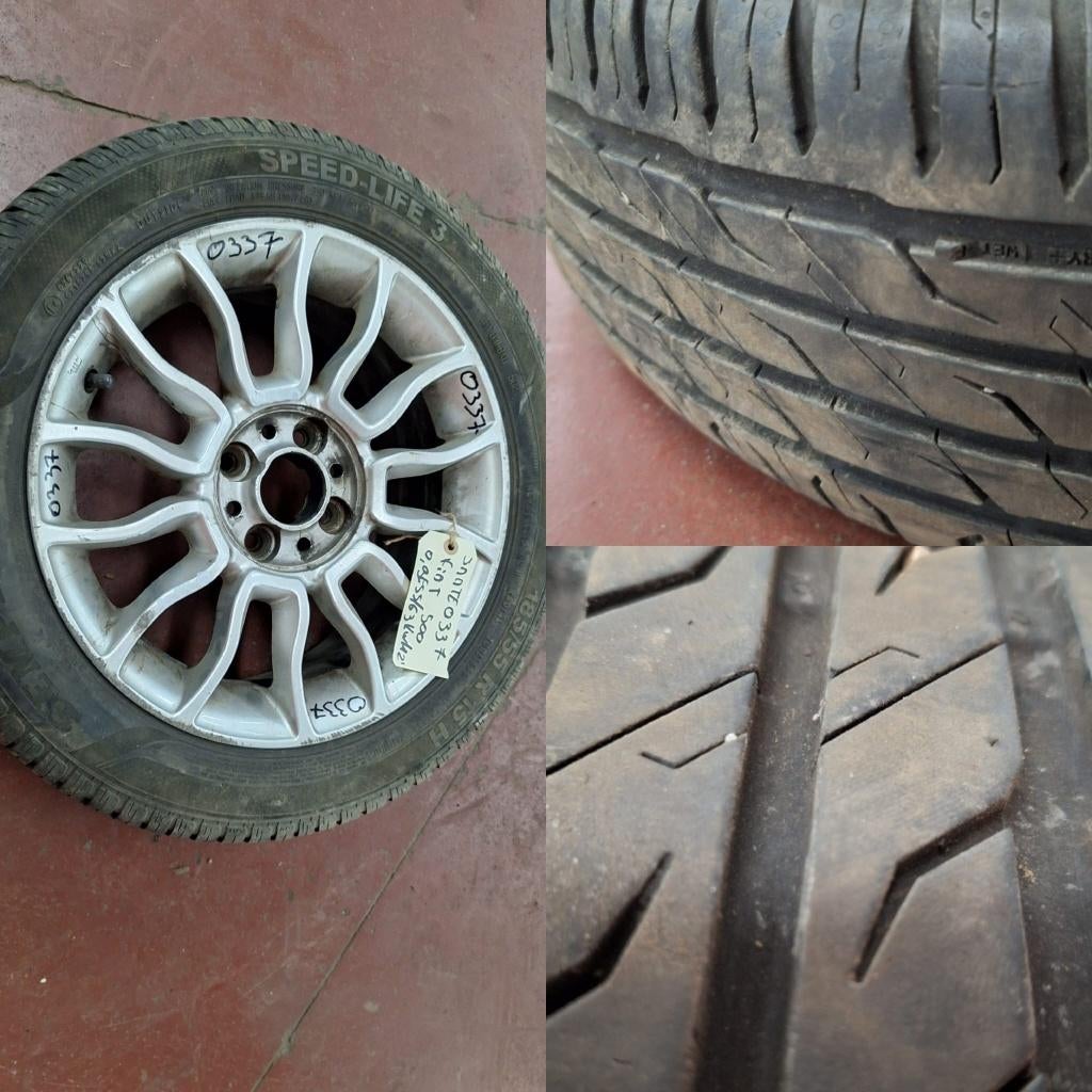 Jante avec pneu Semprit 185/55R15 82H Fiat 500 2012, Enlèvement, Utilisé, Fiat