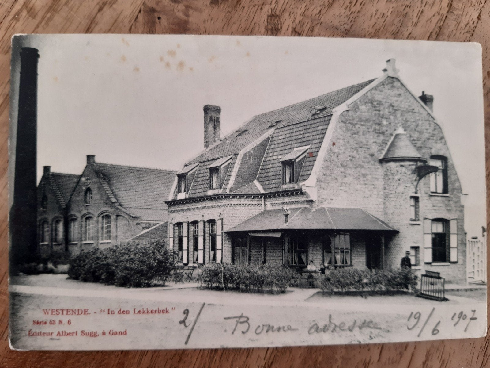 carte postale WESTENDE de LEKKERBEK 1905, Collections, Enlèvement ou Envoi