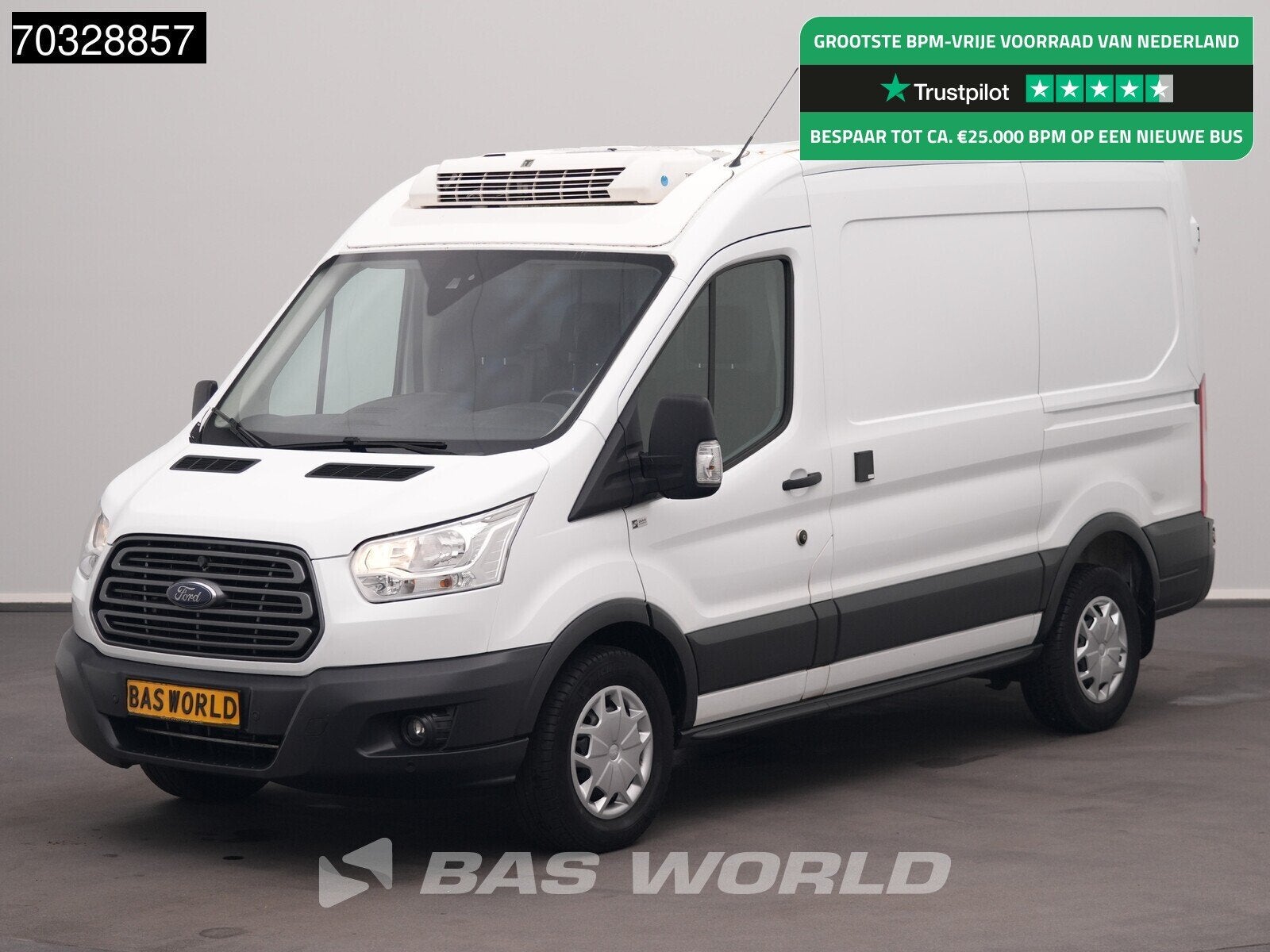 Ford Transit 170pk Koelwagen Thermo King V-300 MAX L2H2 Navi, Auto's, Bestelwagens en Lichte vracht, Bedrijf, Te koop, Achteruitrijcamera