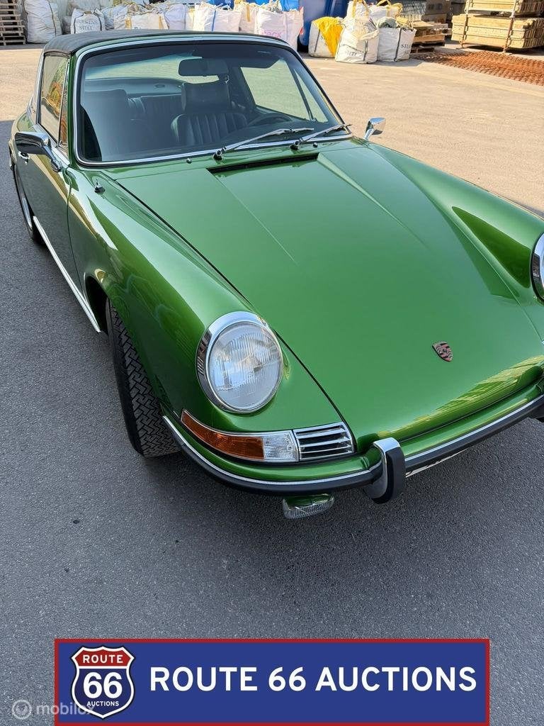 Porsche 911 Targa | 1971 | Route 66 Auctions, Auto's, Zwart, Bedrijf, Overige carrosserie, Porsche