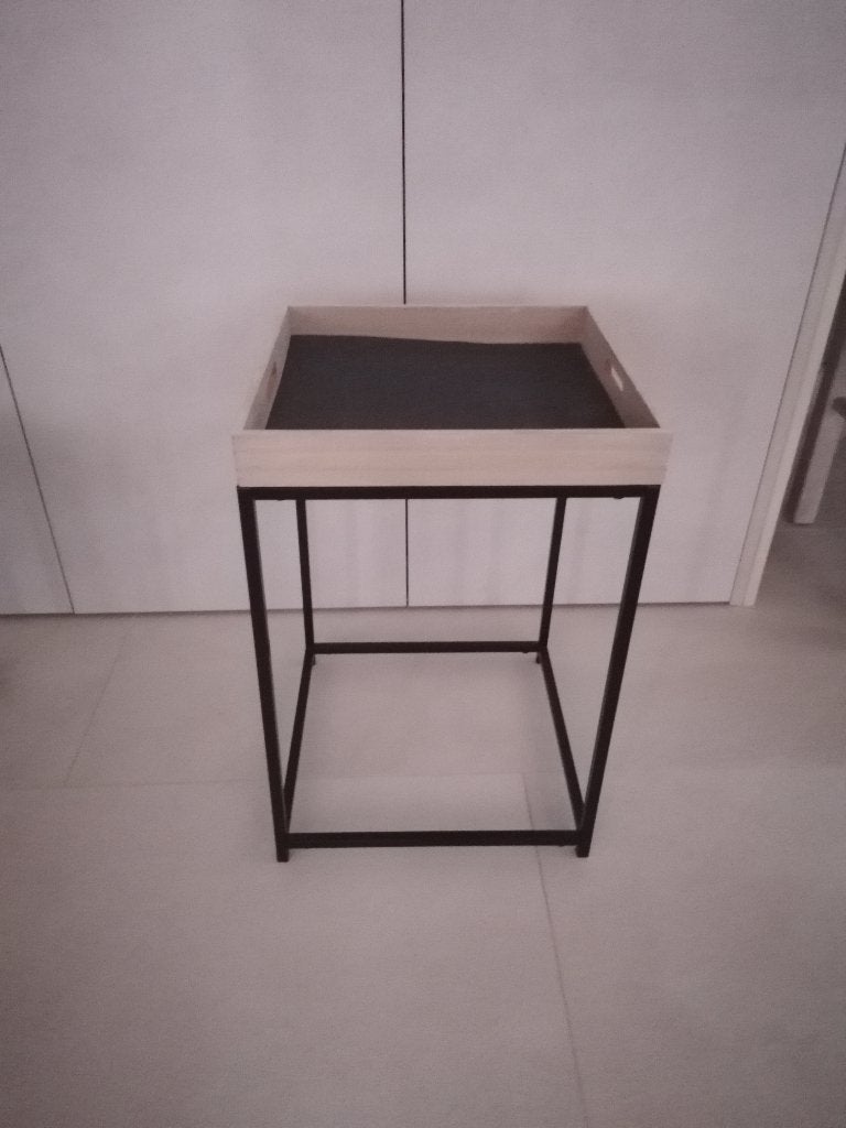 Bijzettafel NIEUW met afneembare dienblad, Enlèvement, Neuf, Rectangulaire