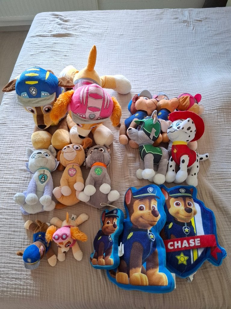Set knuffels paw patrol, Kinderen en Baby's, Paw Patrol, Ophalen, Gebruikt