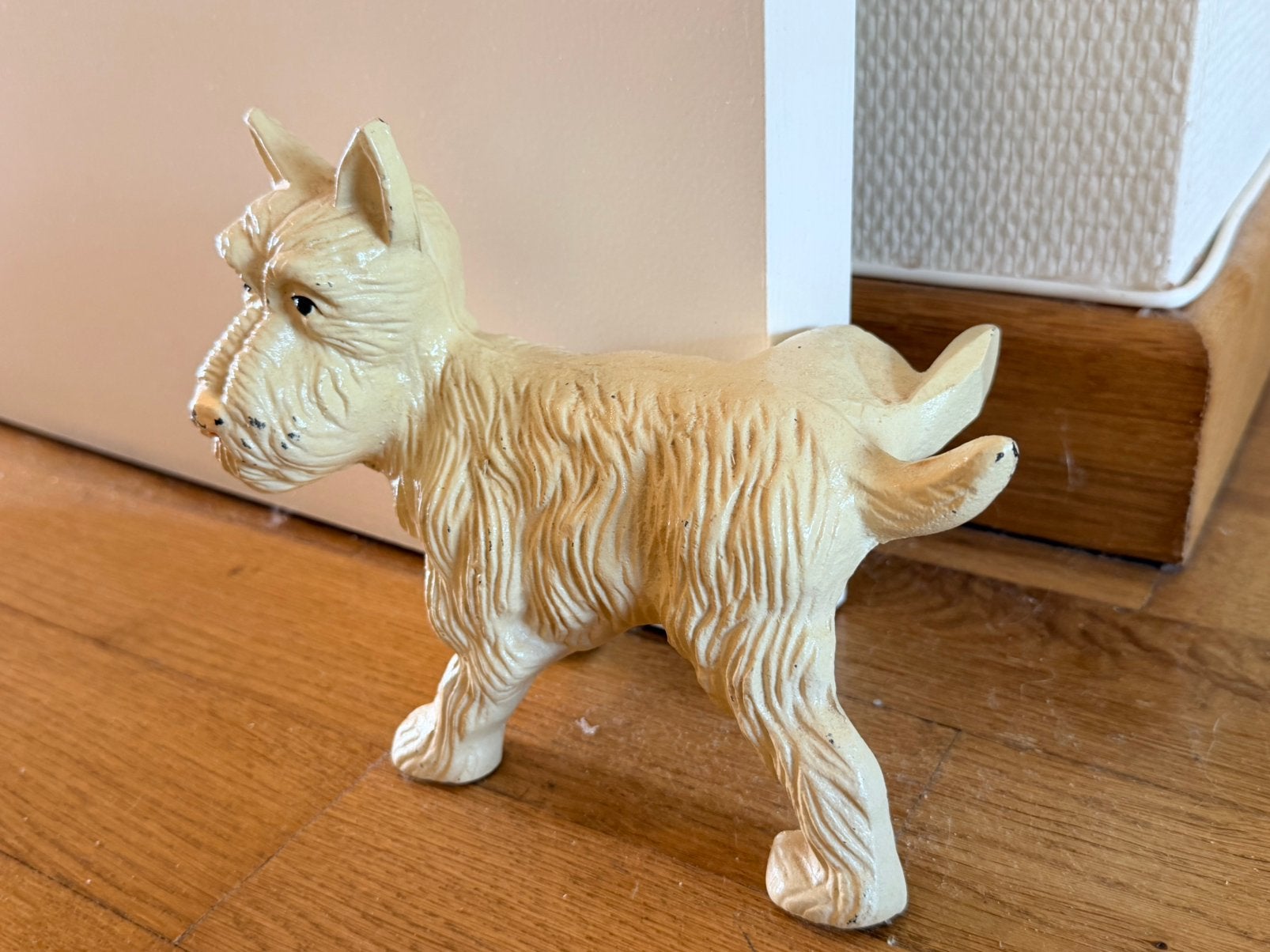 Vintage gietijzeren deurstopper hond, Verzamelen, Ophalen, Zo goed als nieuw