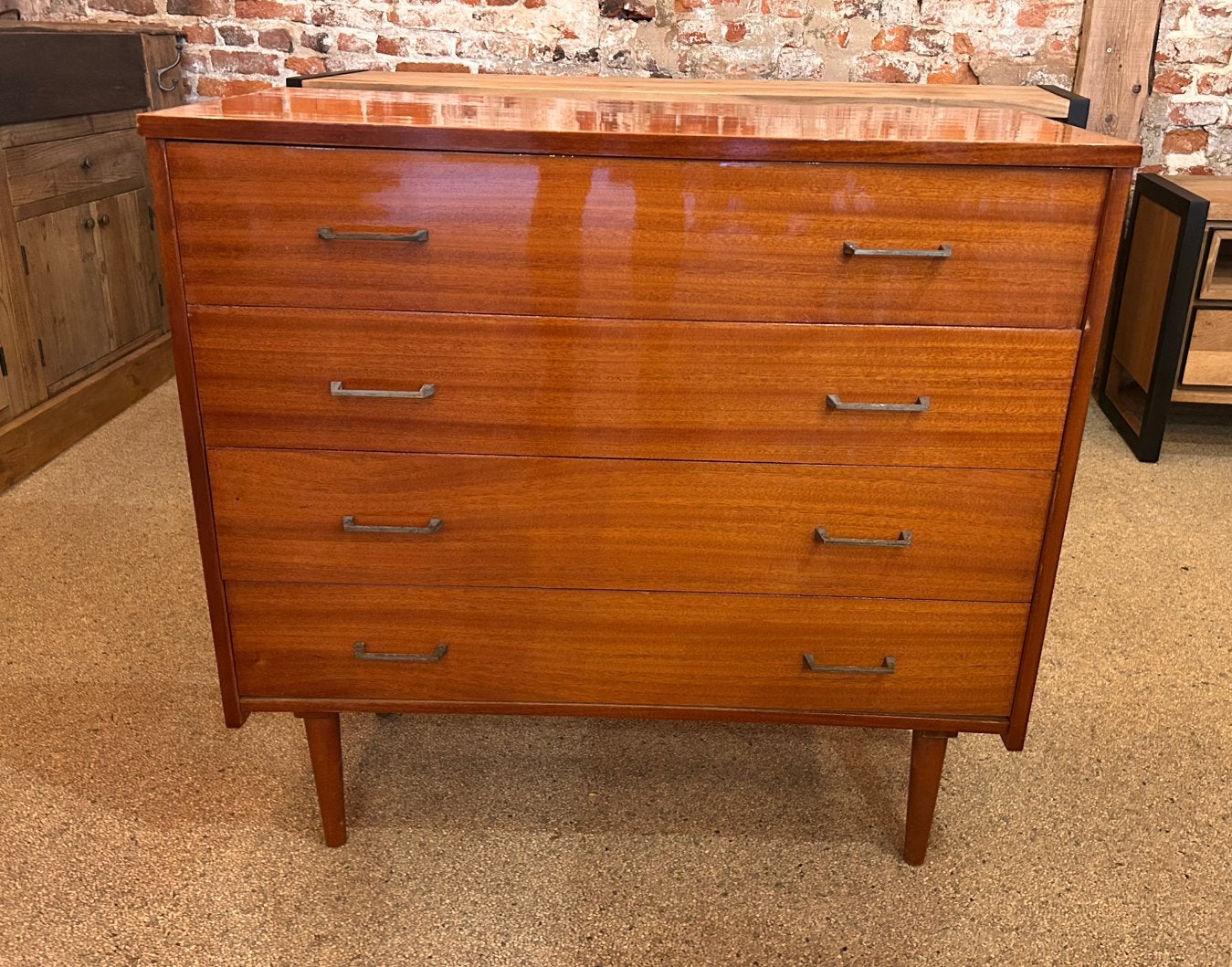 Vintage ladekast, Huis en Inrichting, Ophalen, Gebruikt, Minder dan 50 cm