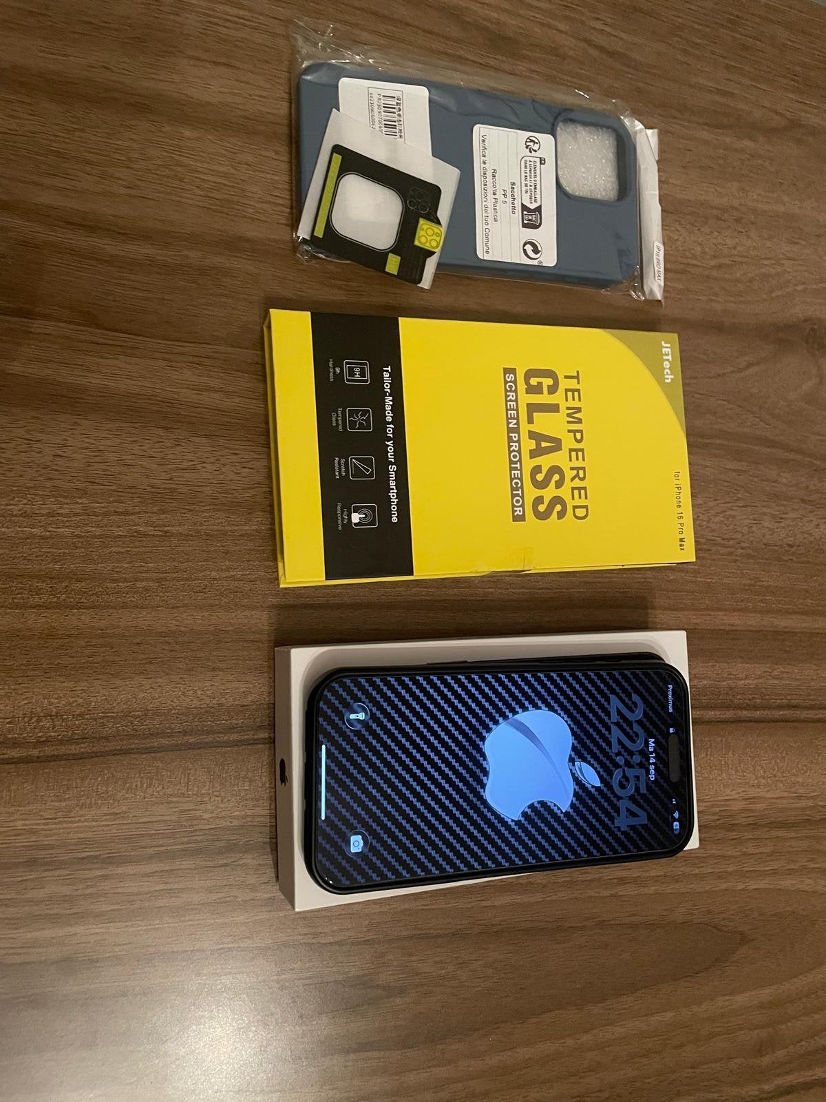 NIEUWSTAAT iPhone 16 Pro Max 256 GB Batterij 100%+GARANTIE, Télécoms, 256 GB, IPhone 16 Pro Max, Comme neuf, Enlèvement