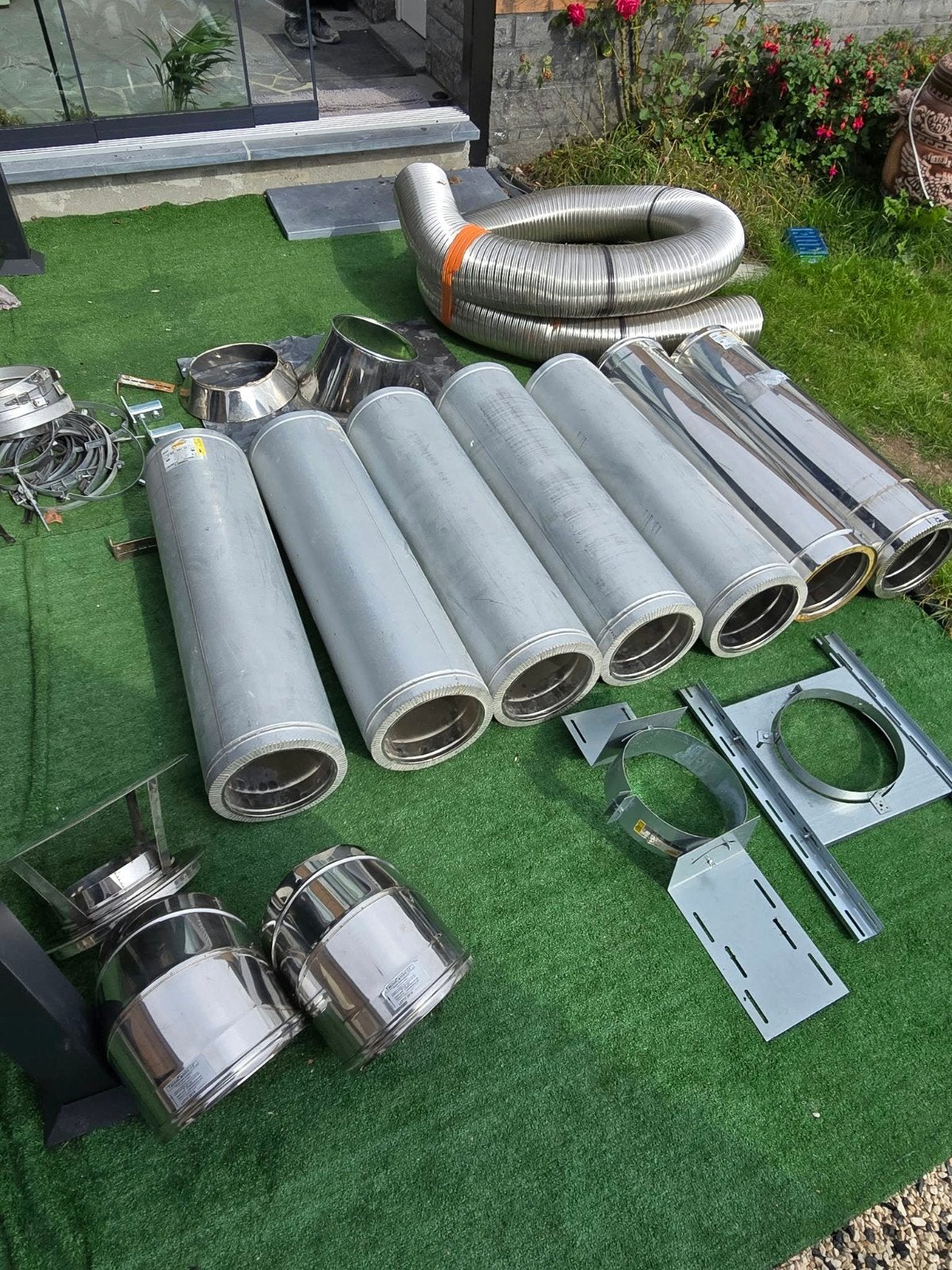 Tubage cheminee inox, Enlèvement, Inox
