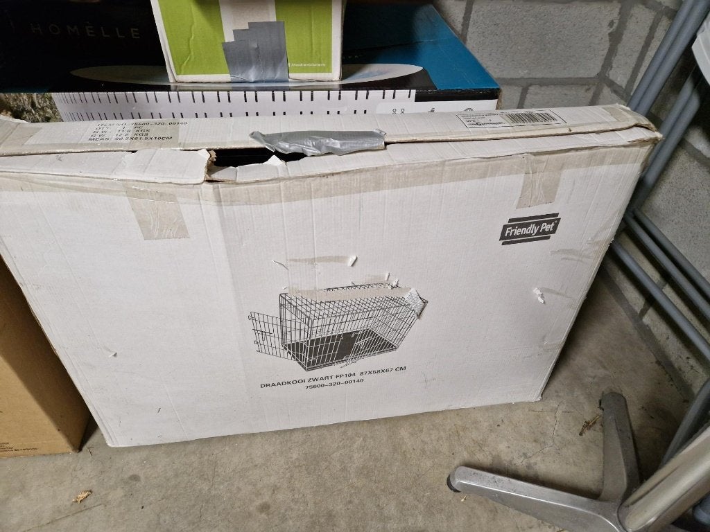 Bench Friendly Pet 87x58x67 cm - zwart - metaal, Dieren en Toebehoren, Ophalen, Gebruikt