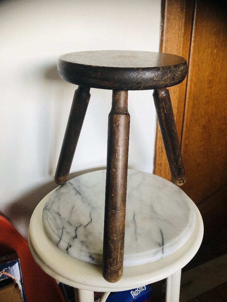 Vintage - Melkkruk - Hout, Ophalen of Verzenden