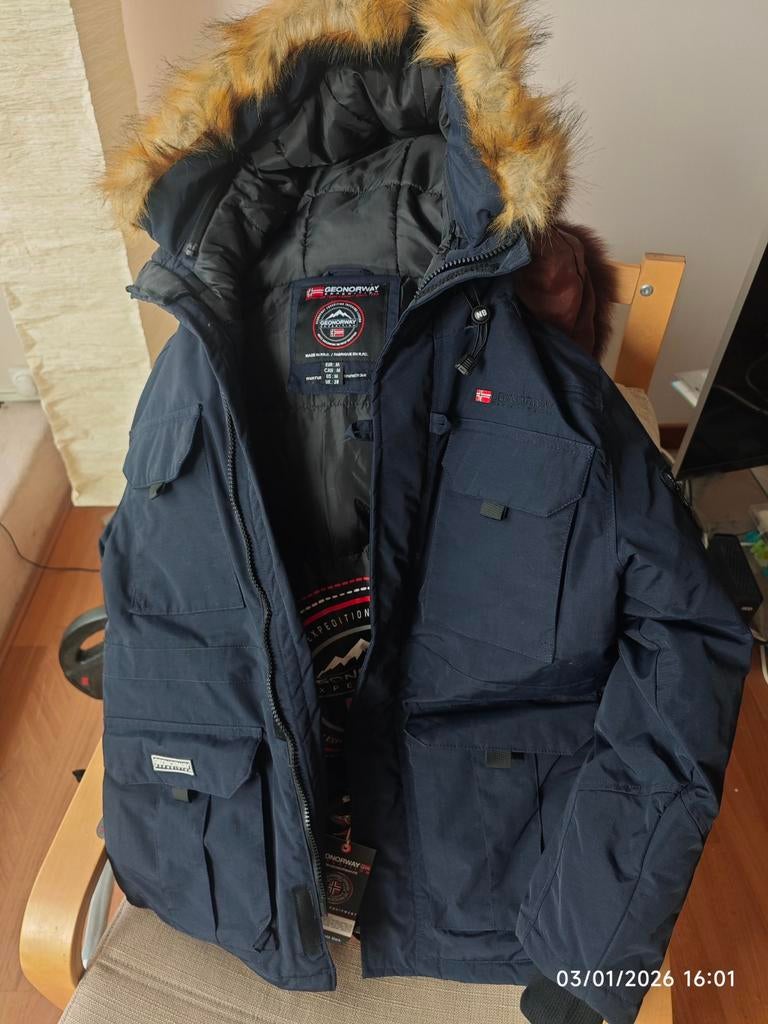 Nieuwe parka voor heren van Geographical Norway, Ophalen of Verzenden