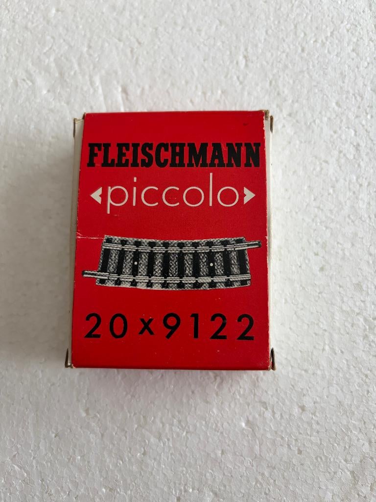 FLEISCHMANN PICCOLO - 9122 - RAIL COURBE 15° - 6 pièces, Neuf, Fleischmann, Rails, Courant continu