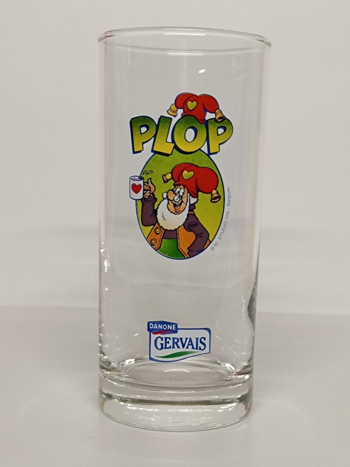Kabouter Plop Studio 100 Danone Gervais glas, Verzamelen, Ophalen of Verzenden