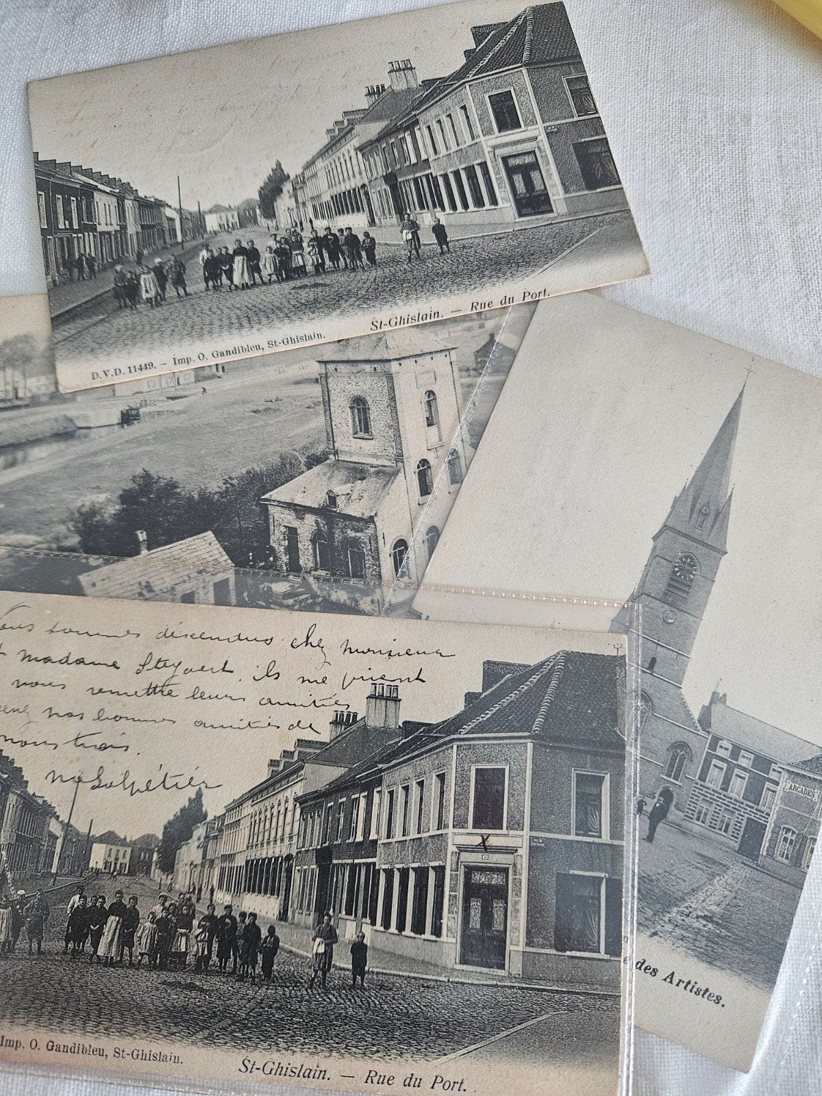 Cartes postales St Ghislain, Collections, Envoi