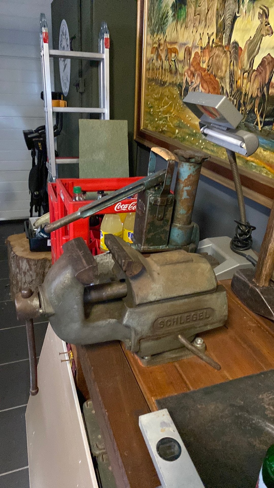 Bankschroef, Doe-het-zelf en Bouw, Werkbanken, Ophalen, Gebruikt, Bankschroef