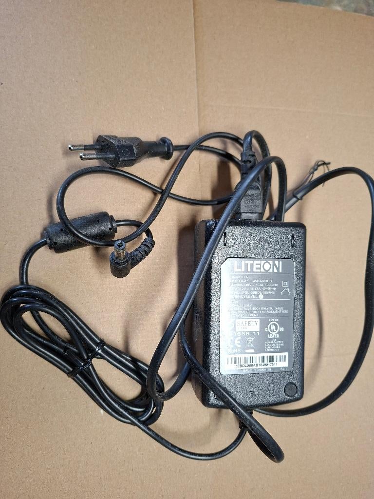 adaptor/transfo voor informatica en AV apparatuur 12V-4A, Ophalen of Verzenden, Zo goed als nieuw