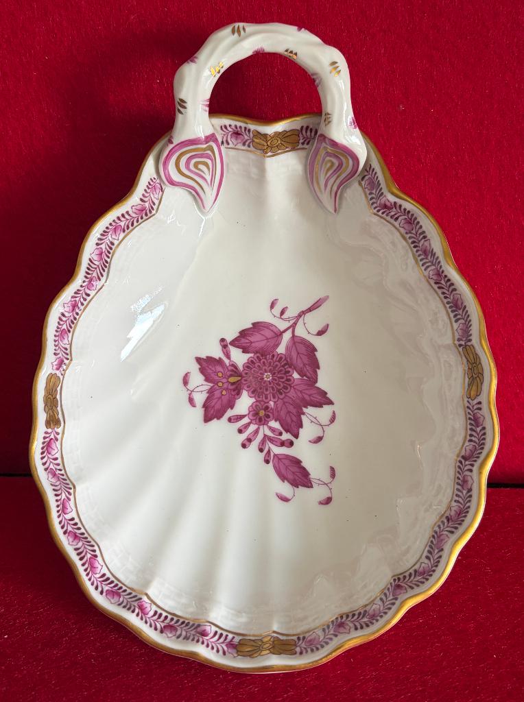 Vintage porseleinen schaaltje met kleine schelp van Herend, Ophalen of Verzenden