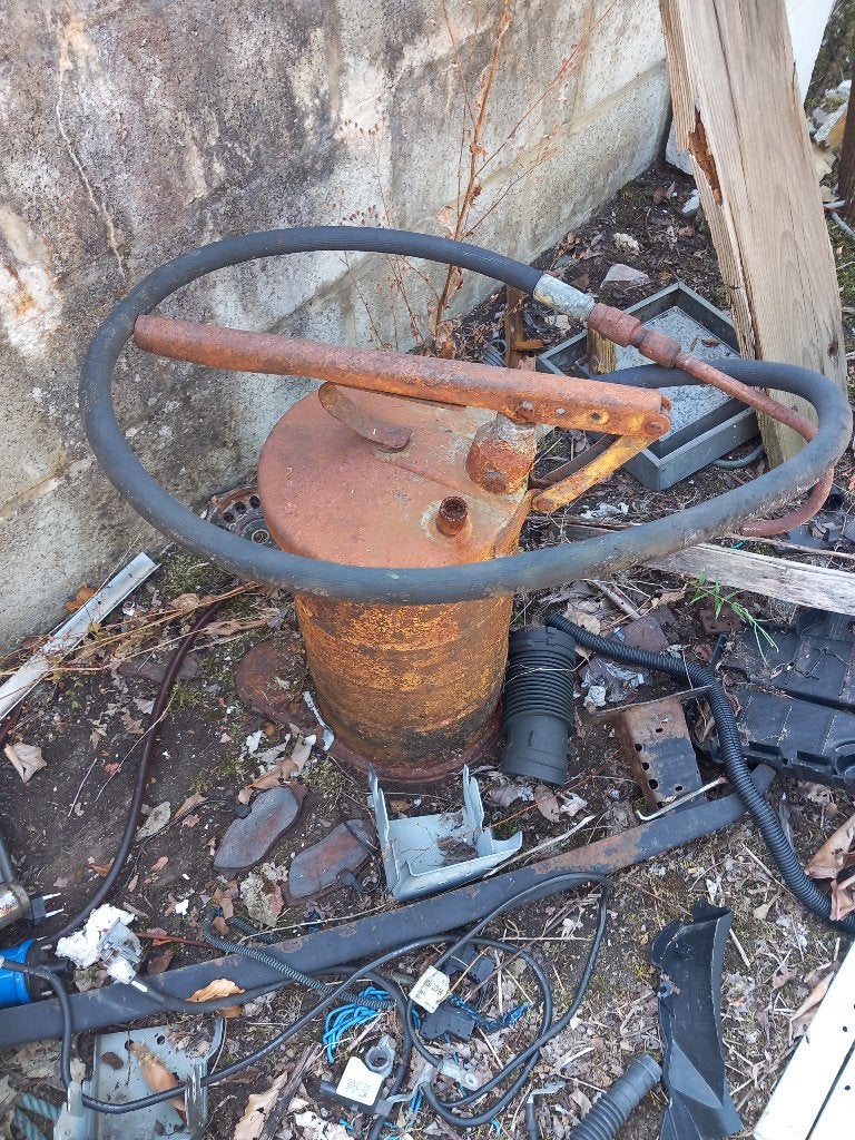 vintage pompe à huile de boite pour camions, Autos : Divers, Outils de voiture, Enlèvement, Utilisé