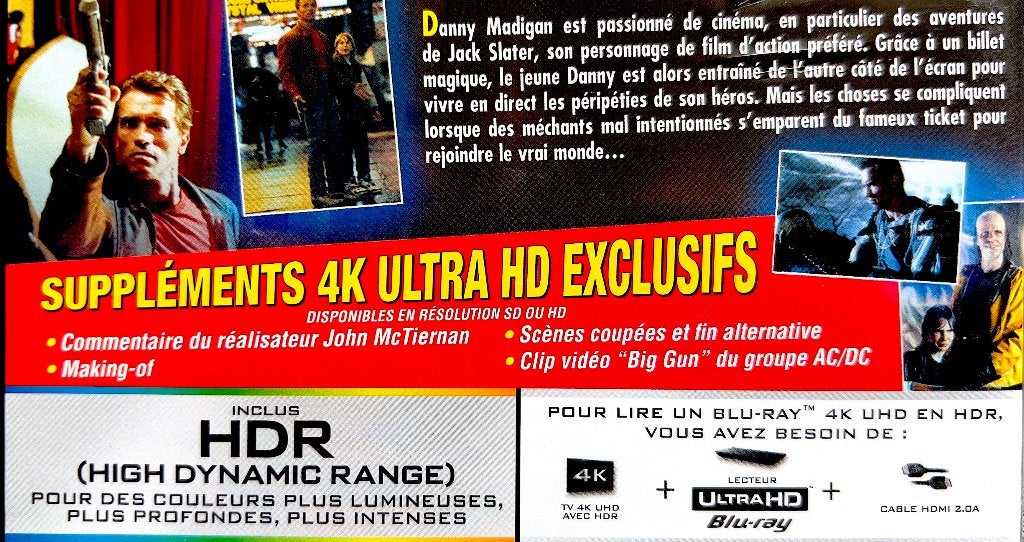 LAST ACTION HERO (Met OTNL) // 4KUHD + HD // Staat Als Nieuw, Cd's en Dvd's, Inclusief extra's, Turks, Film, Ophalen of Verzenden