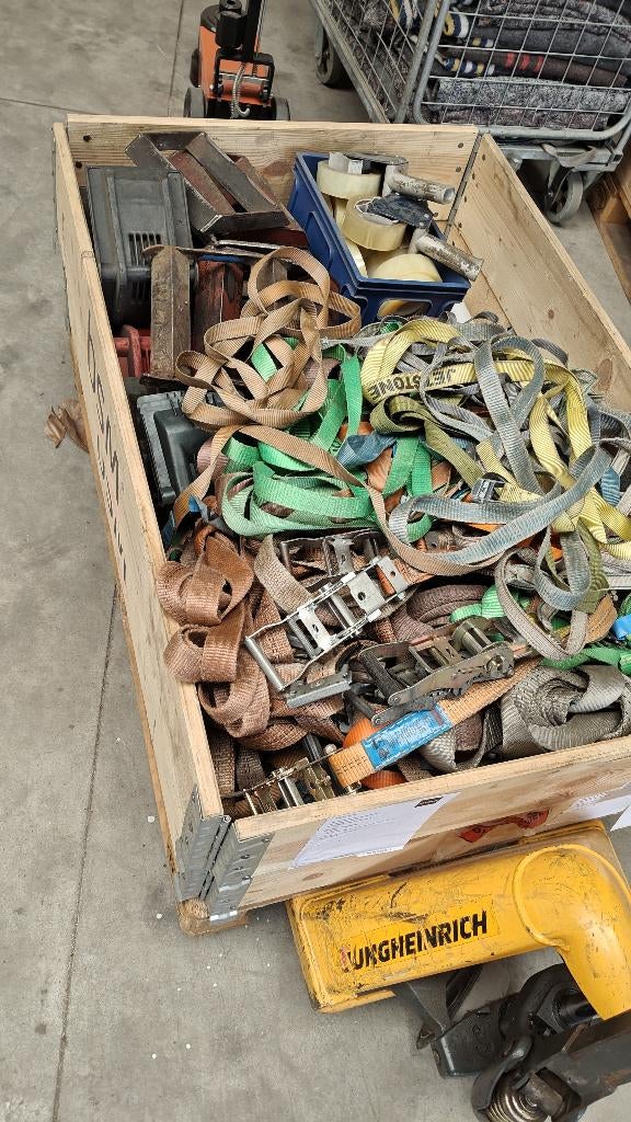 Spanriemen en ratels, Doe-het-zelf en Bouw, Ophalen, Gebruikt