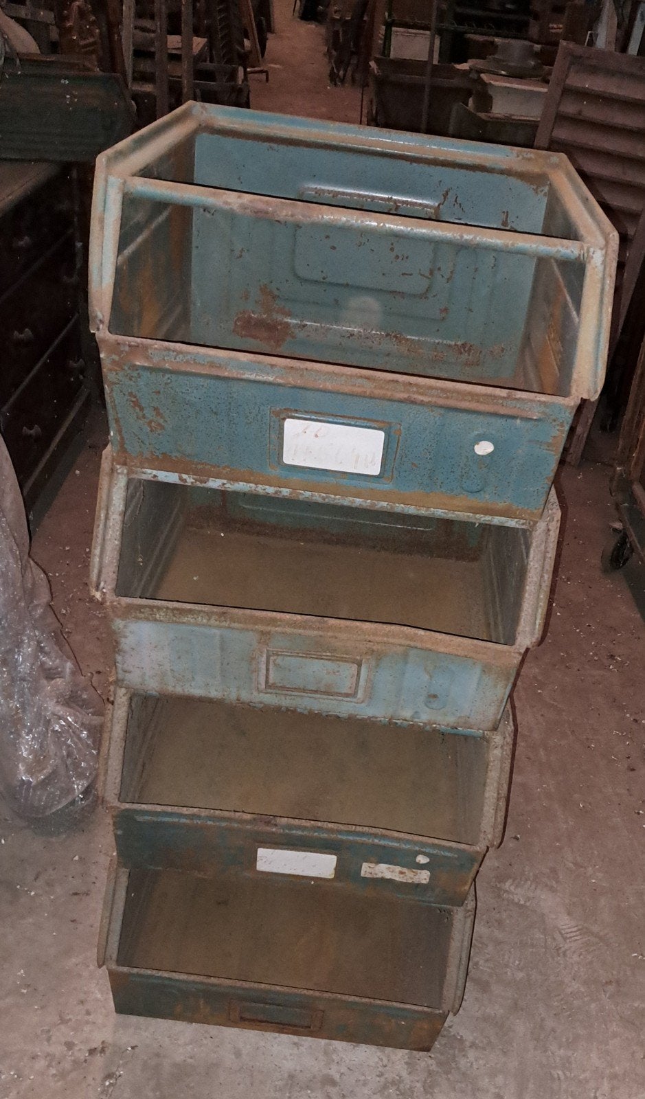 Kisten bakken industriele magazijnbakken decoratie, Ophalen
