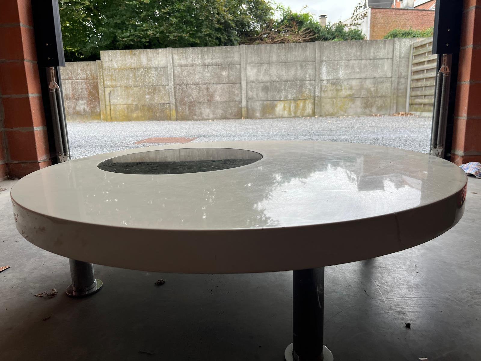 Originele retrotafel, Ophalen, Minder dan 45 cm, Gebruikt, Rond