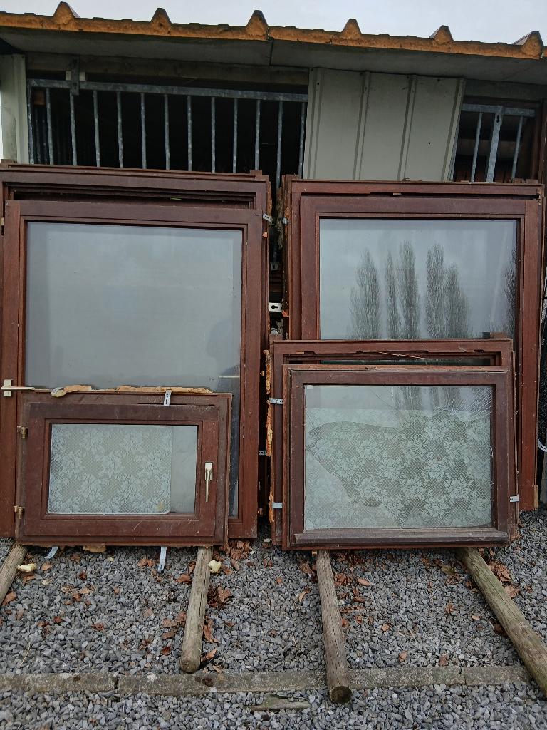 chassis, Doe-het-zelf en Bouw, Glas en Ramen, Gebruikt, Gevelraam of Ruit, 80 tot 120 cm, 80 tot 120 cm, Dubbelglas, Ophalen