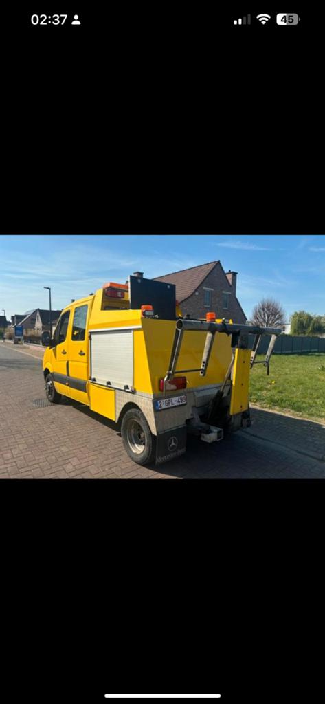 SLEEPWAGENRIJBEWIJS B MERCEDES SPRINTER 516CDI, Auto's, Mercedes-Benz, 3150 kg, 4 deurs, Zwart, 2199 cc