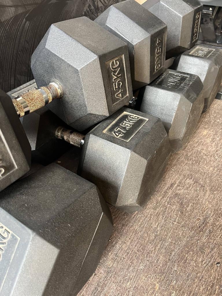 Hex Dumbbells, Ophalen, Gebruikt, Benen, Halterset