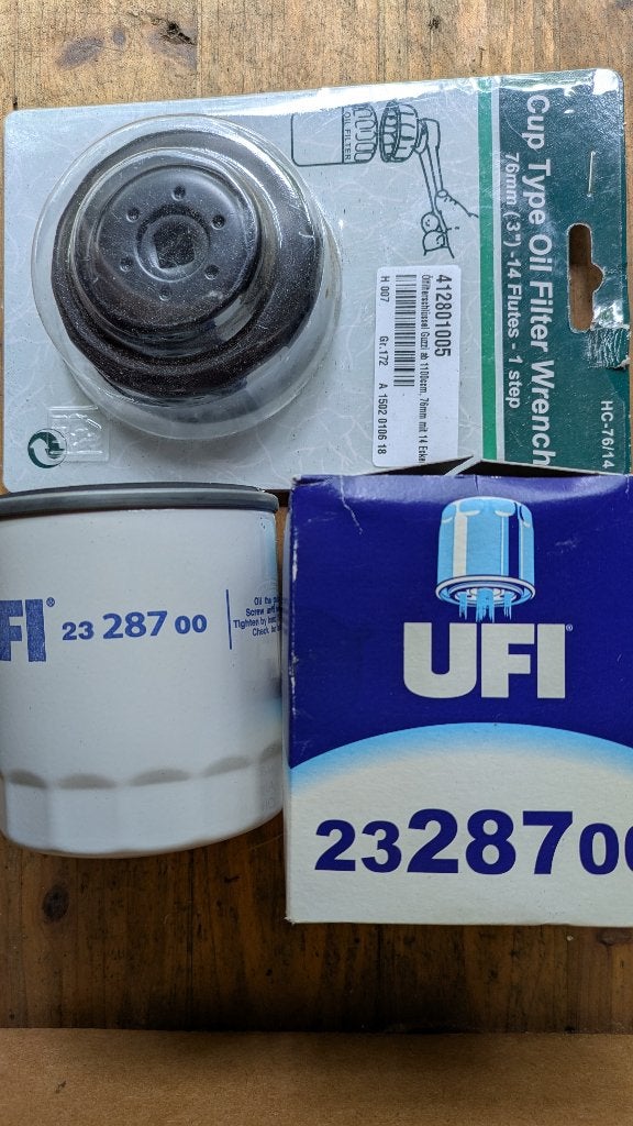 Oliefilter Moto Guzzi en oliefiltersleutel, Ophalen, Nieuw