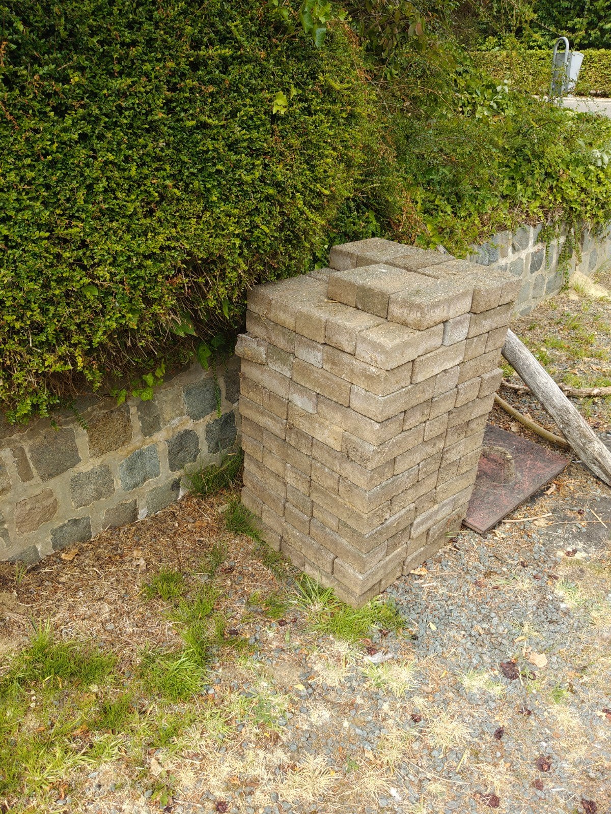 Pavés en béton gratuits, Enlèvement, Briques