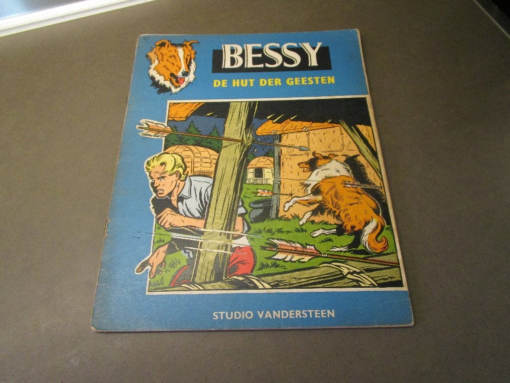 Bessy - De hut der geesten - 1e druk - 1962, Boeken, Stripverhalen, Gelezen, Eén stripboek, Ophalen of Verzenden