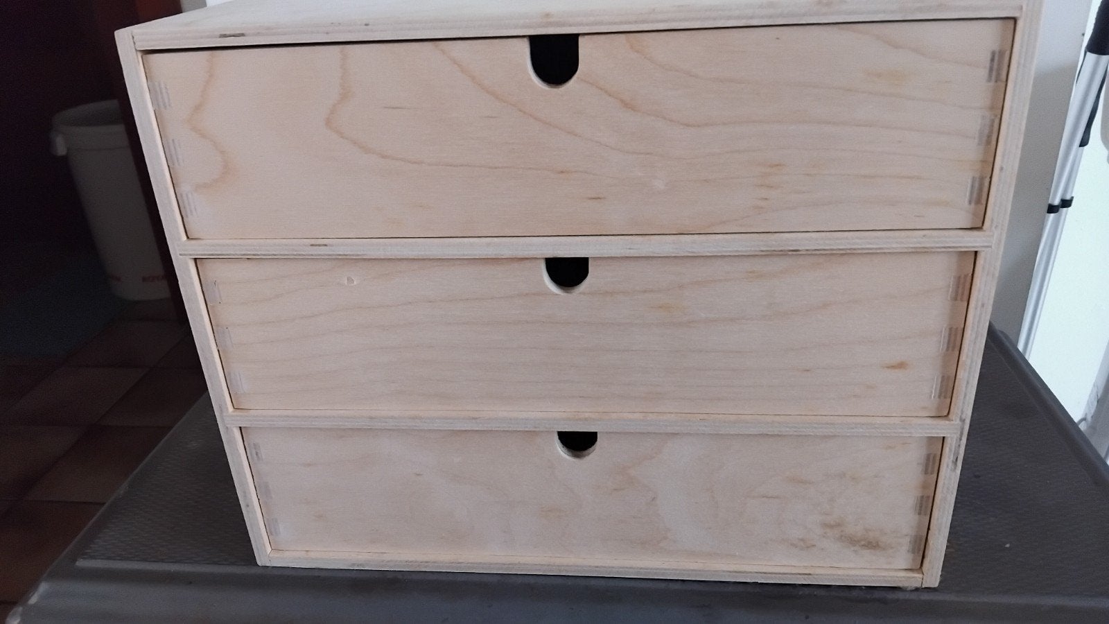 Bloc rangement en bois avec 3 tiroirs, Enlèvement ou Envoi