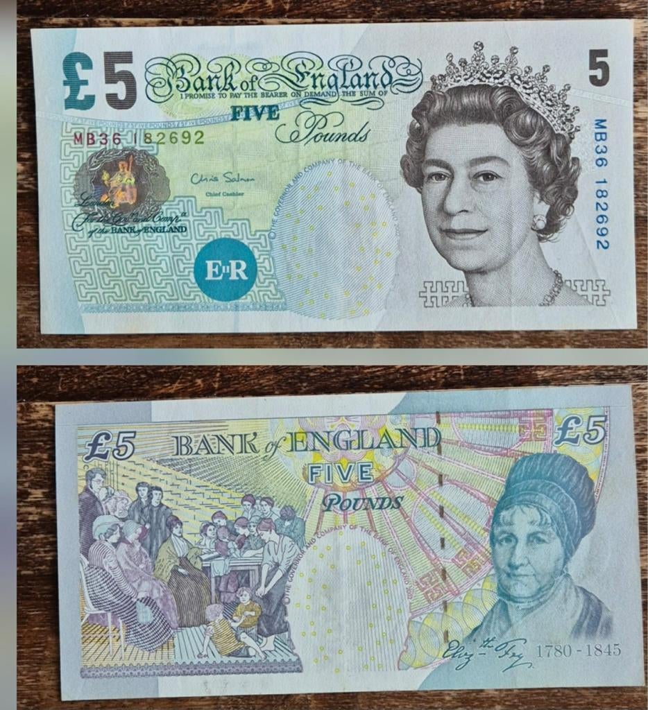 5 Pond Engeland 2002 pick391, Postzegels en Munten, Ophalen of Verzenden, Overige landen, Los biljet