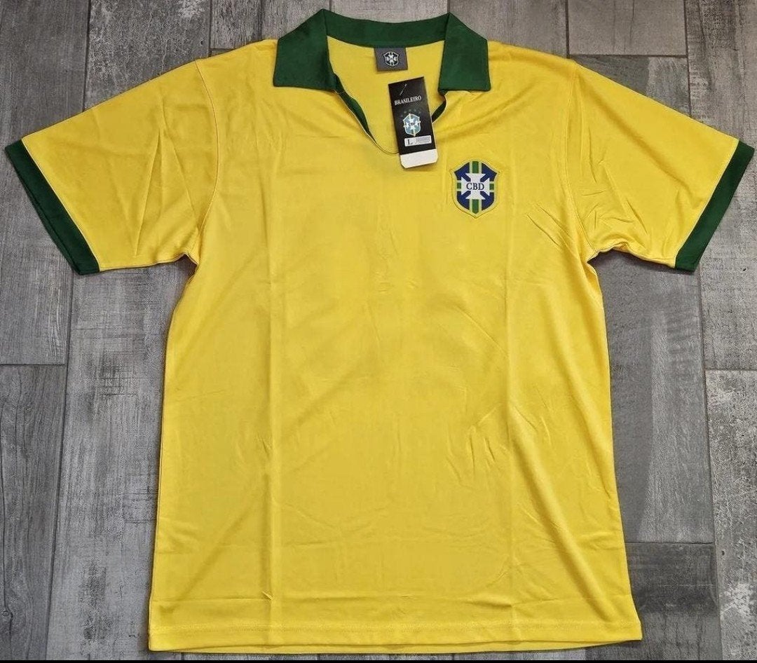 Brazilië Pele Voetbalshirt WorldCup Finale 1958, Sport en Fitness, Ophalen of Verzenden
