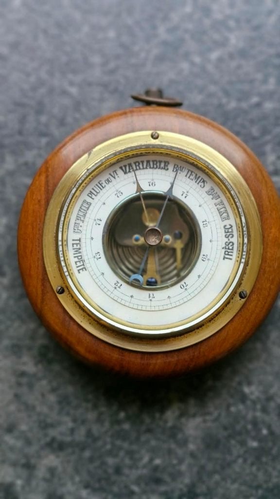 Barometer, Audio, Tv en Foto, Weerstations en Barometers, Ophalen, Gebruikt, Barometer