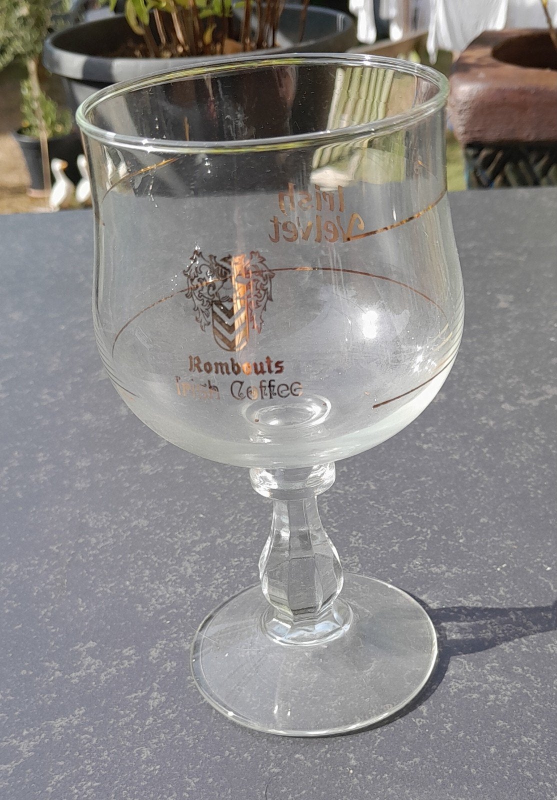 Prachtig Irish Velvet coffee glas.., Ophalen of Verzenden, Overige typen