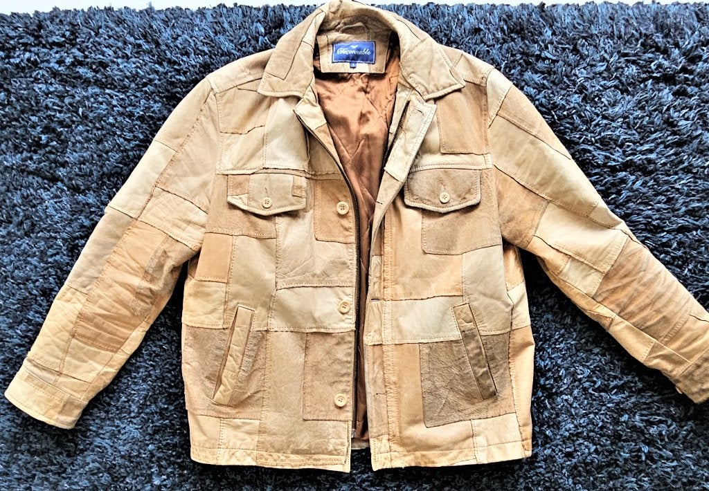 Blouson Cuir Façonnable, Façonnable, Maat 48/50 (M), Beige, Ophalen of Verzenden