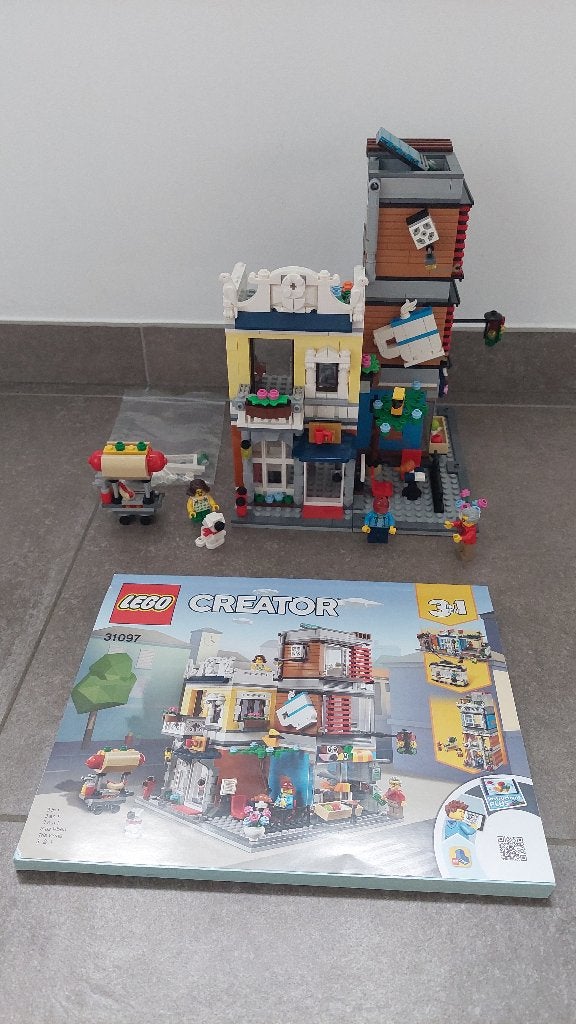 LEGO CREATOR 3in1 woonhuis, dierenwinkel, café, Ophalen, Gebruikt, Lego, Compleet
