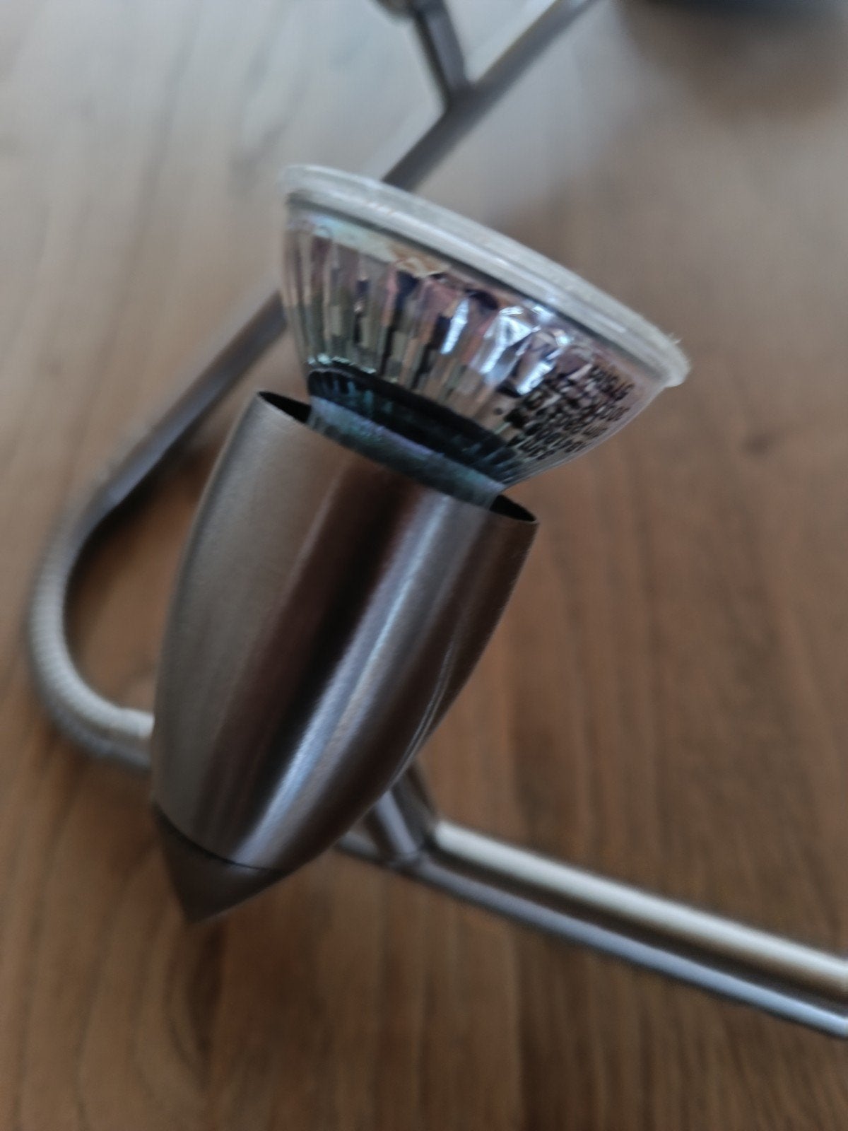 Lustre inox 5 spots 220V, Enlèvement