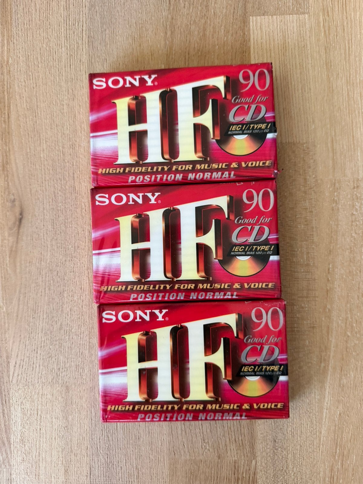 3x Sony HF 90 cassette – NIEUW / SEALED – vintage, Cd's en Dvd's, Cassettebandjes, Ophalen, Zo goed als nieuw