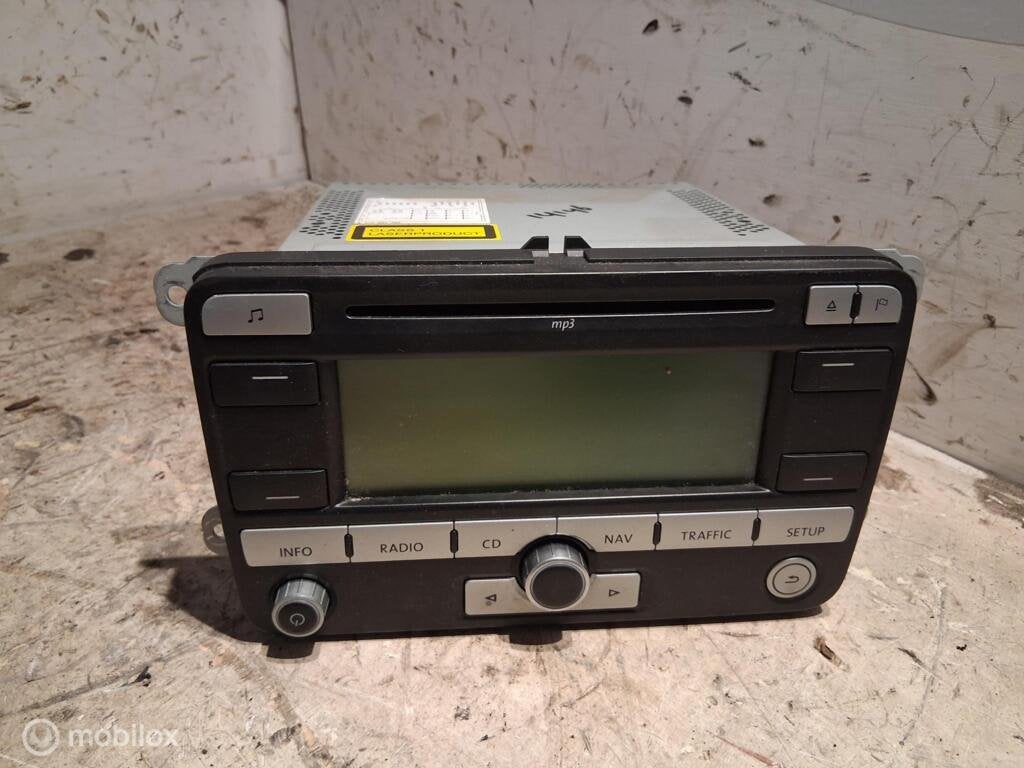 Autoradio Vw Golf V 1.6 ('03-'08) 1K0035191D, Autos : Pièces & Accessoires, Enlèvement ou Envoi, Volkswagen, Utilisé, Volkswagen