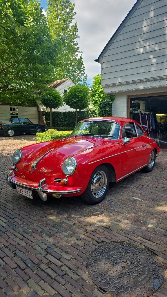 Porsche 356 SC 1964, Auto's, Achterwielaandrijving, Zwart, 1600 cc, Porsche