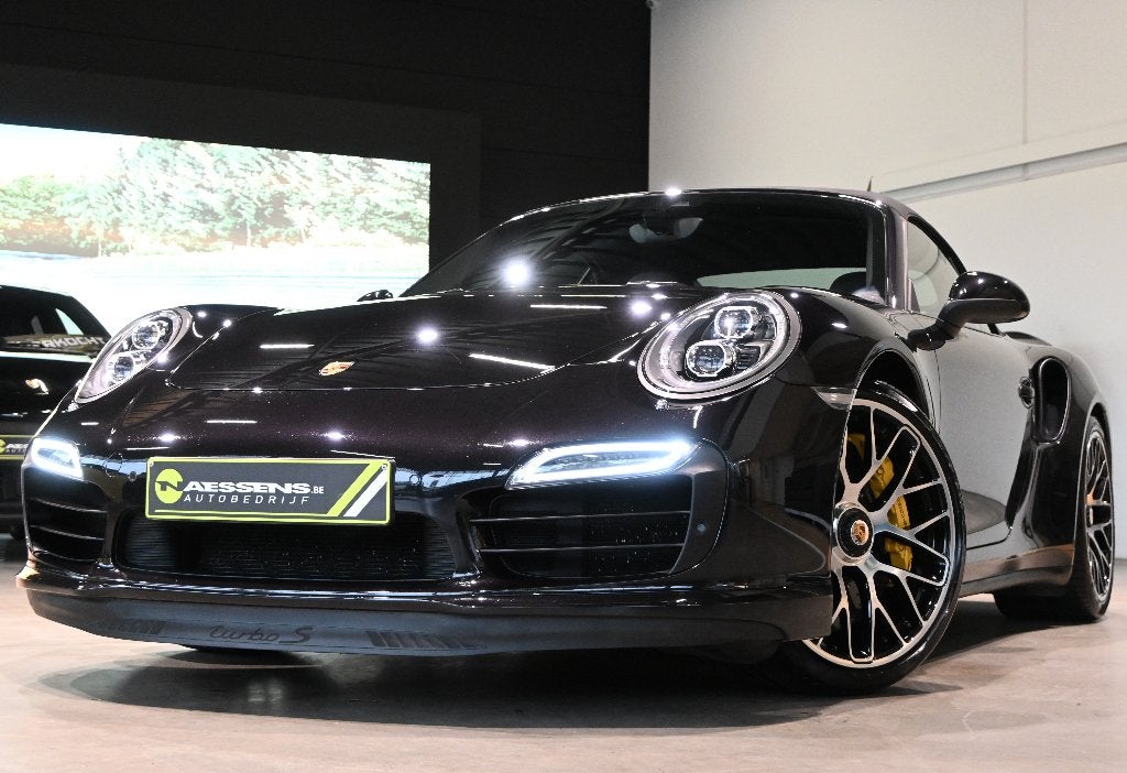 Porsche 911/ 991.1 Turbo S Cabrio **MEMORY/PCCB/BURMESTER**, Auto's, Automaat, Cabriolet, Zwart, Leder