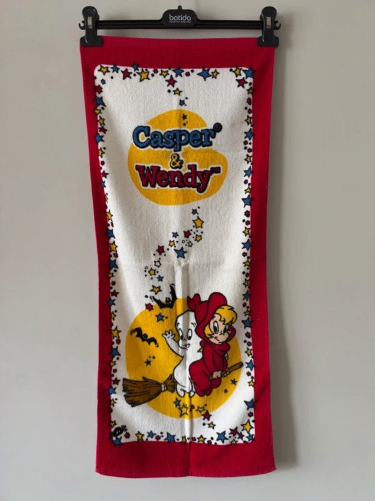 Serviette Casper & Wendy vintage des années 90 — Halloween, Envoi, Comme neuf, Film, Ustensile