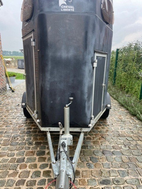 Paardentrailer, Enlèvement, Utilisé, Polyester, Remorque 2 chevaux
