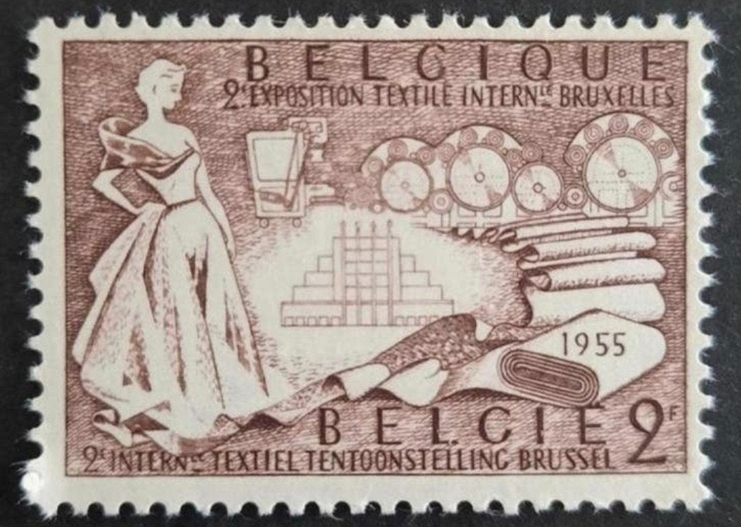Belgique : COB 968 ** Exposition textile 1955., Sans timbre, Neuf, Enlèvement ou Envoi, Non oblitéré