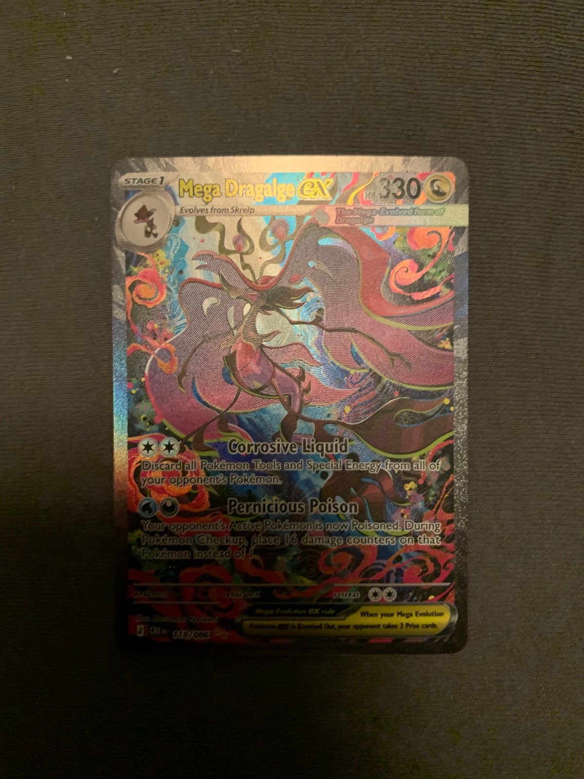 Pokemon Mega Dragalge Ex Sir (à échanger ou à acheter), Hobby & Loisirs créatifs, Enlèvement, Comme neuf