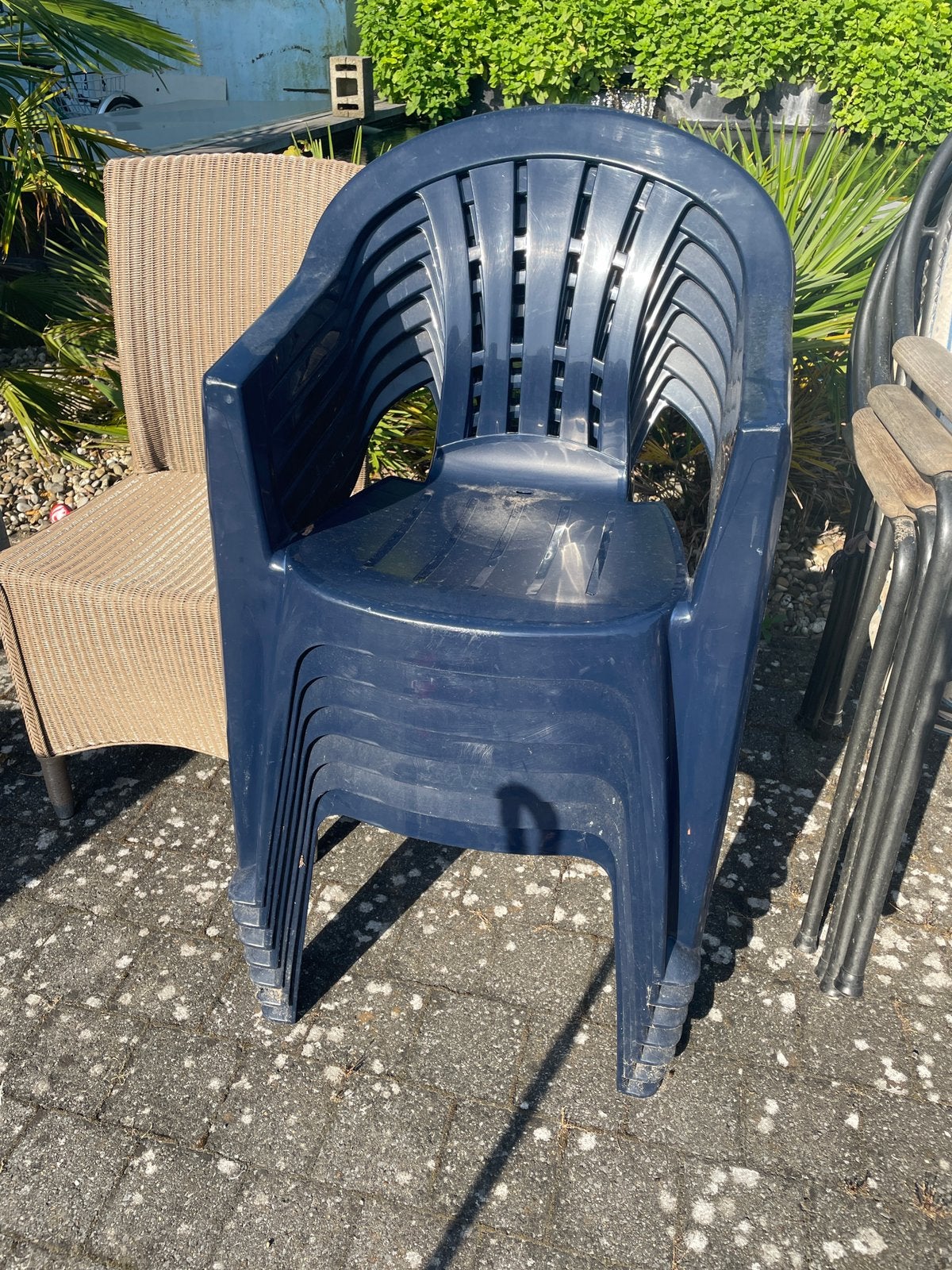 Set tuinstoelen, Tuin en Terras, Tuinstoelen, Ophalen, Gebruikt, Plastic