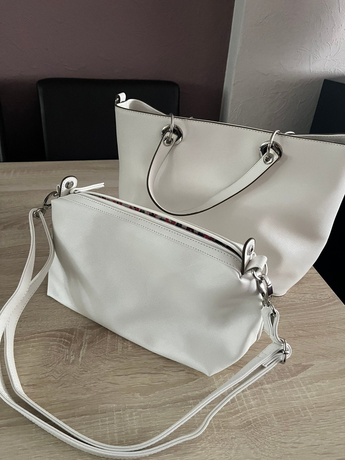 Deux sacs à main (blanc). Parfait état, Enlèvement, Comme neuf, Blanc