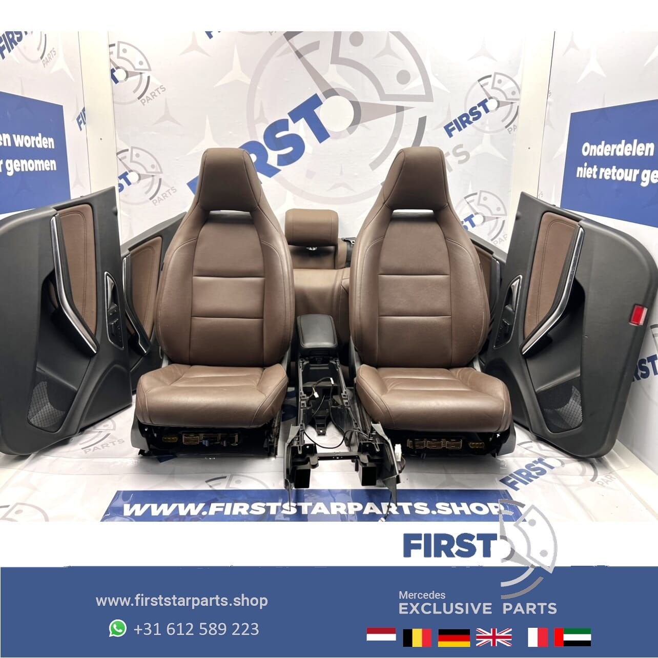 W176 W117 W156 AMG STOELEN ZETELS BRUIN AMG COMPLEET INTERIE