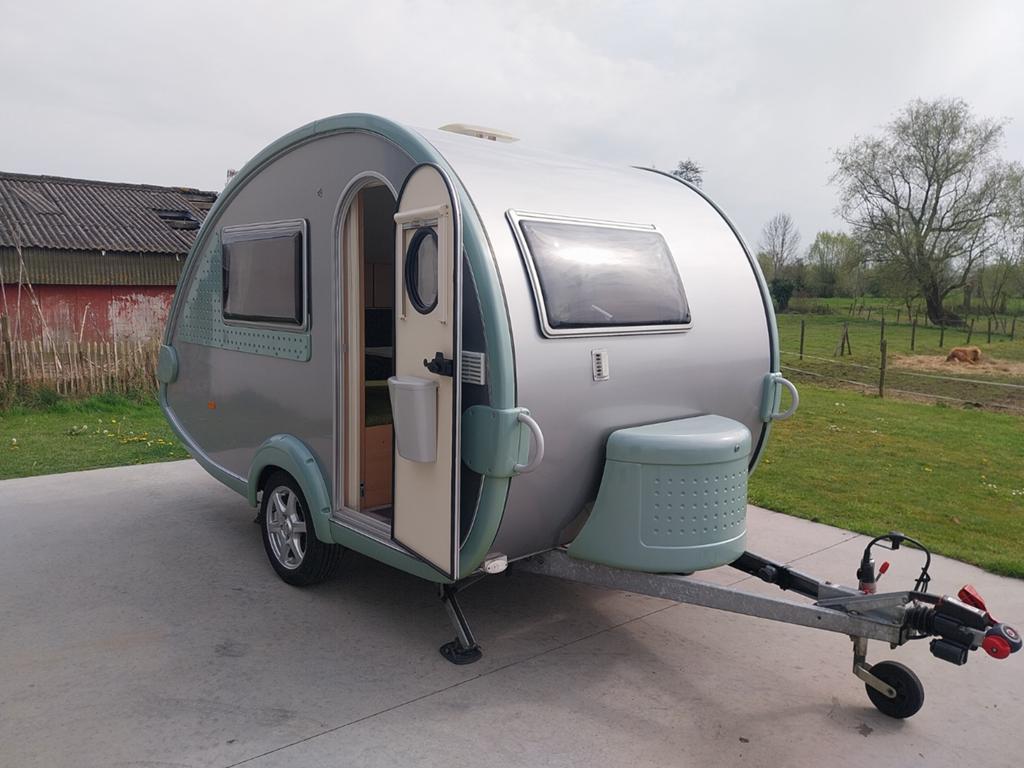 Tab 320RS keuringsvrij, woonbatterij, luifel en voortent, Caravans en Kamperen, Caravans, Rondzit, Bedrijf, Luifel, Knaus
